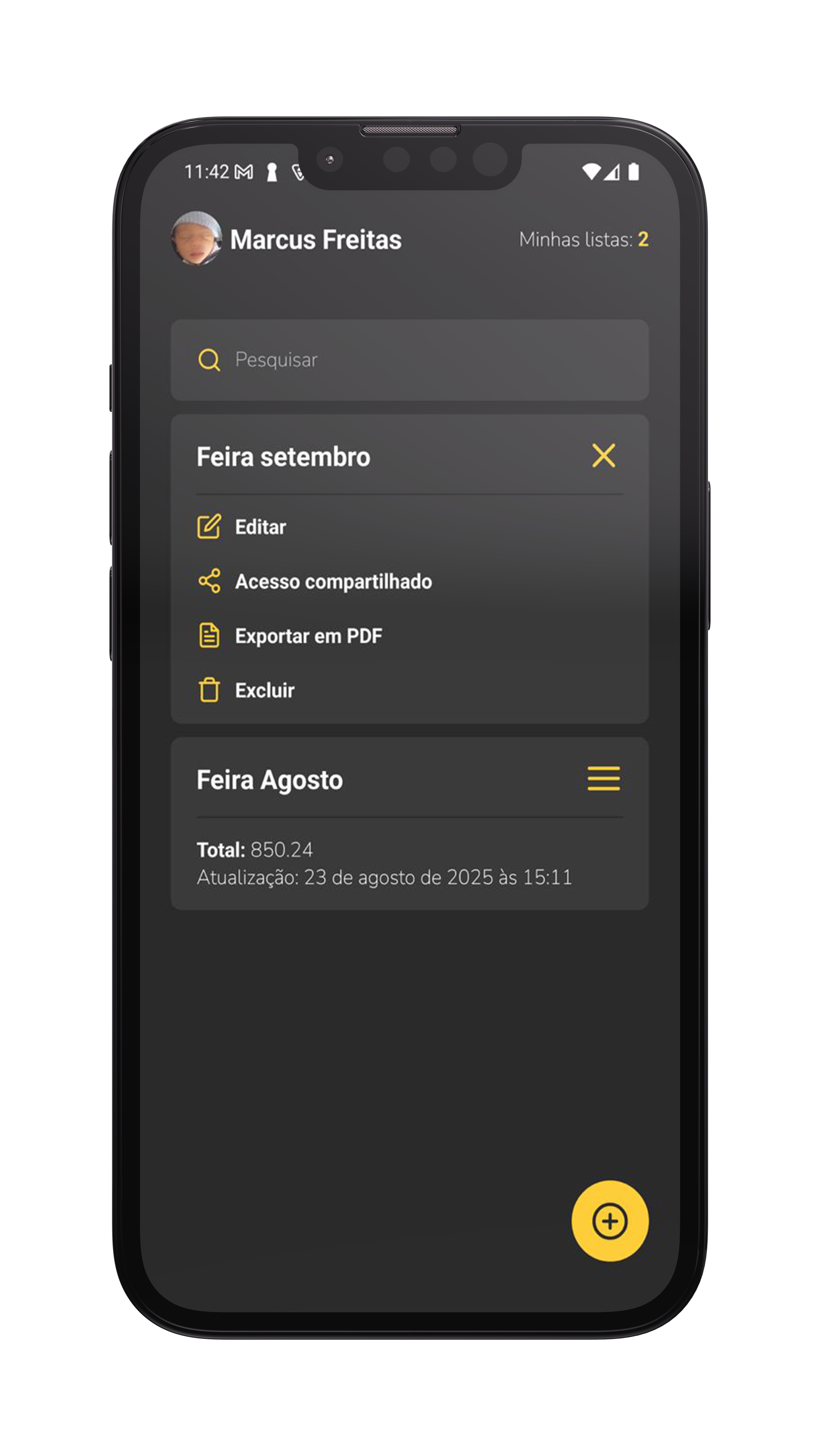 Screenshot 2 do aplicativo ListEasy
